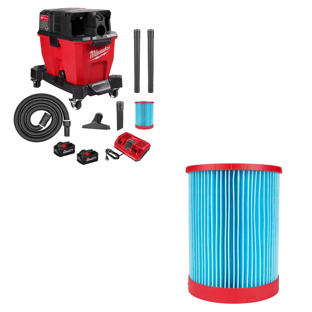 Milwaukee 0920-22HD M18 FUEL Wet/Dry Vacuum Kit W/ FREE 49-90-1978 Vacuum Filter