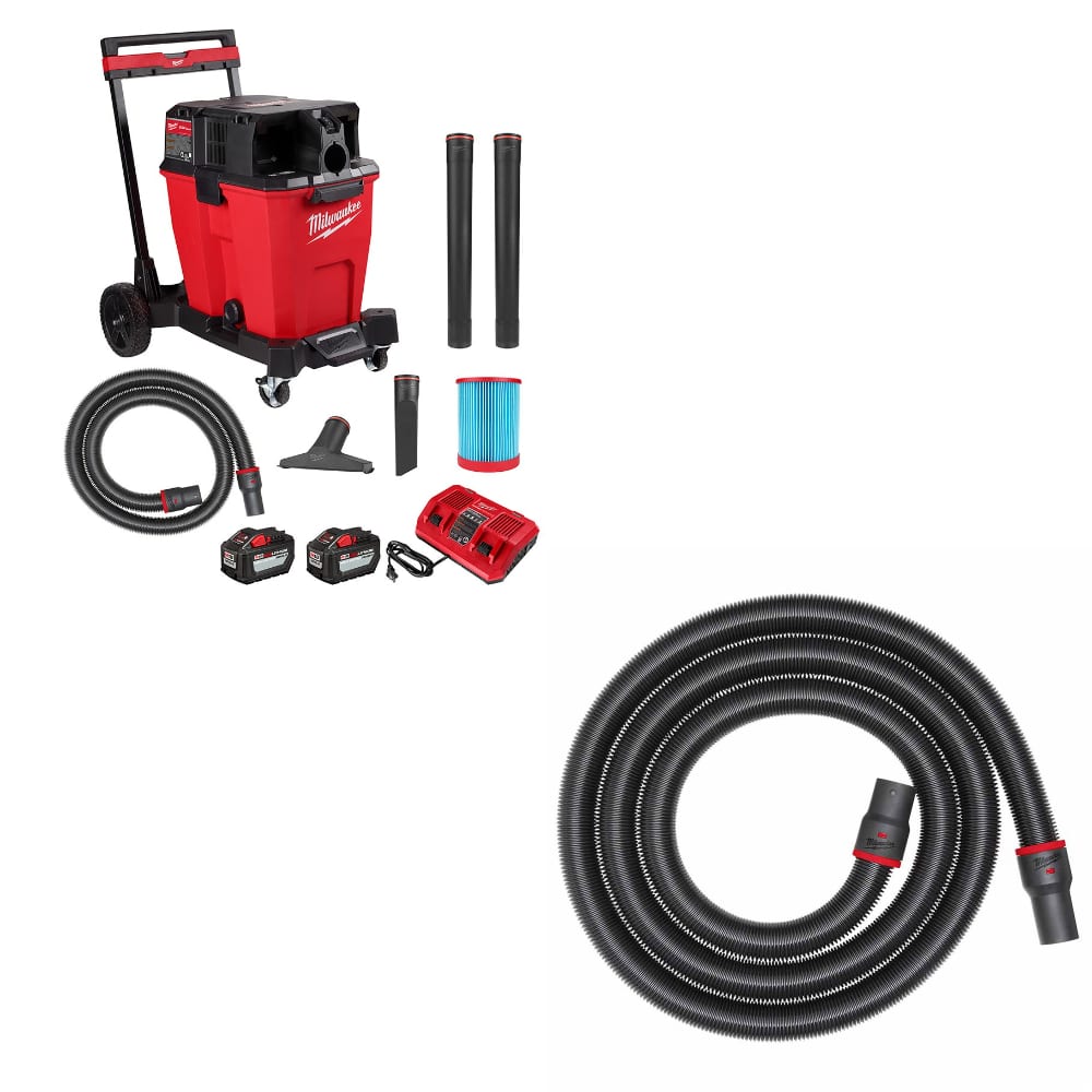 Milwaukee 0930-22HD M18 FUEL Vacuum Kit W/ FREE 49-90-2004 Flexible Hose