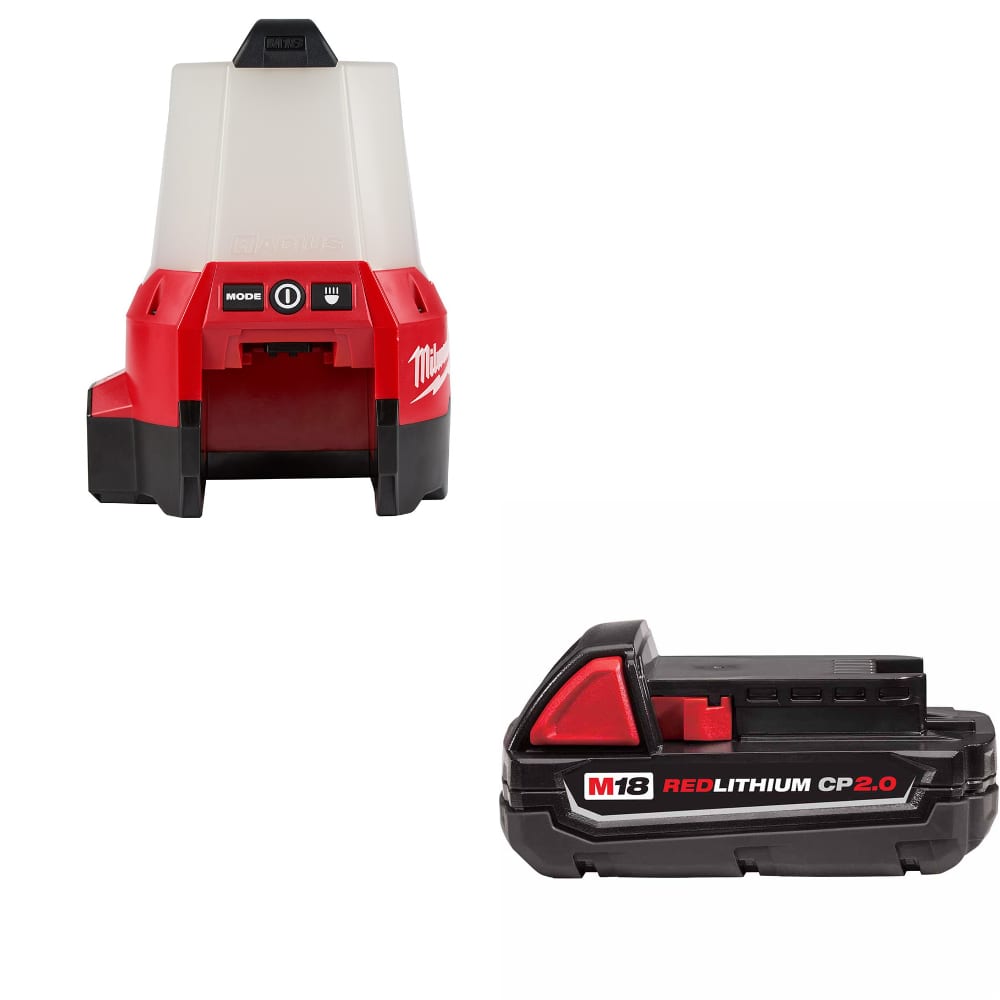 Milwaukee 2144-20 M18 RADIUS Site Light W/ FREE 48-11-1820 M18 2.0 Battery Pack
