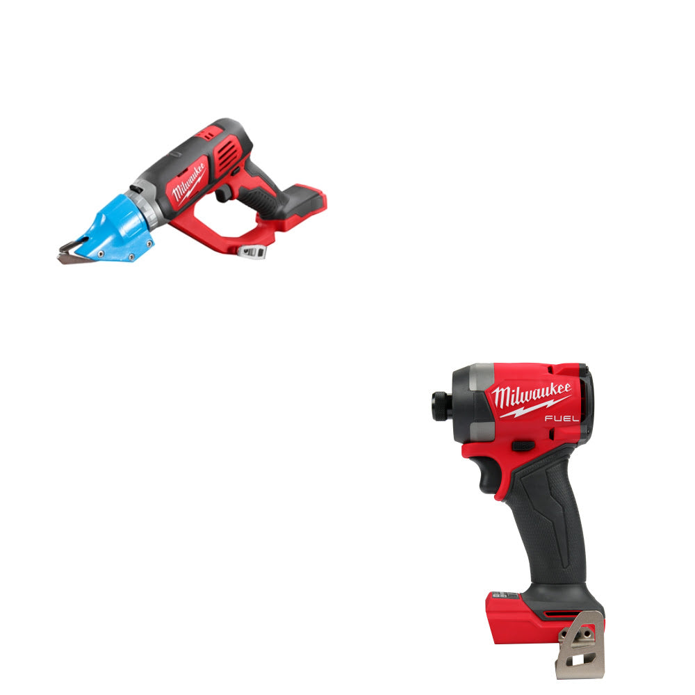 Milwaukee 2636-20 M18 14Ga Shear W/ FREE 2953-20 M18 FUEL 1/4 Impact Driver