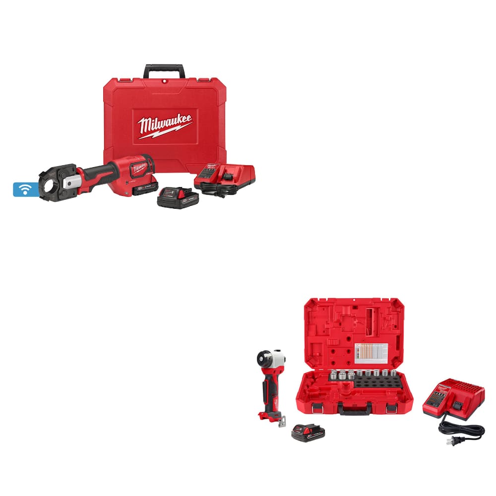 Milwaukee 2679-22 M18 Crimper Kit W/ FREE 2935AL-21 M18 Cable Stripper Kit