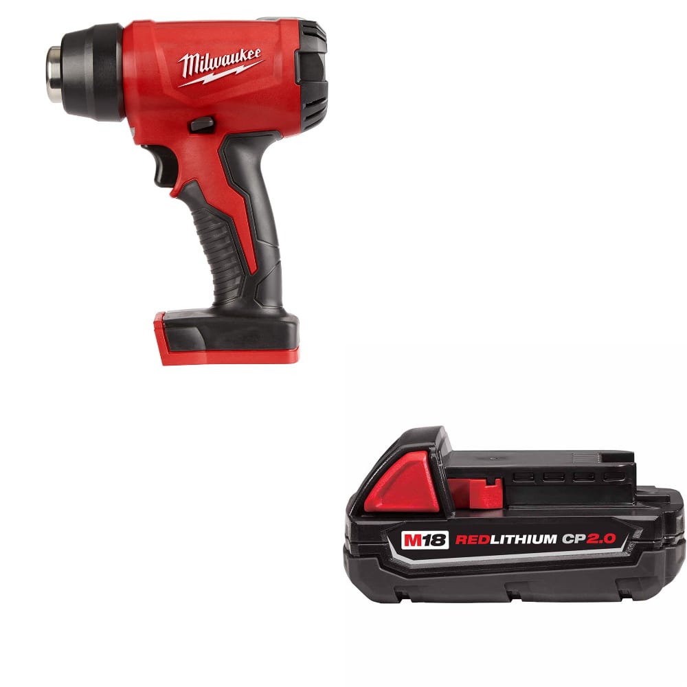 Milwaukee 2688-20 M18 Compact Heat Gun W/ FREE 48-11-1820 M18 2.0 Battery Pack