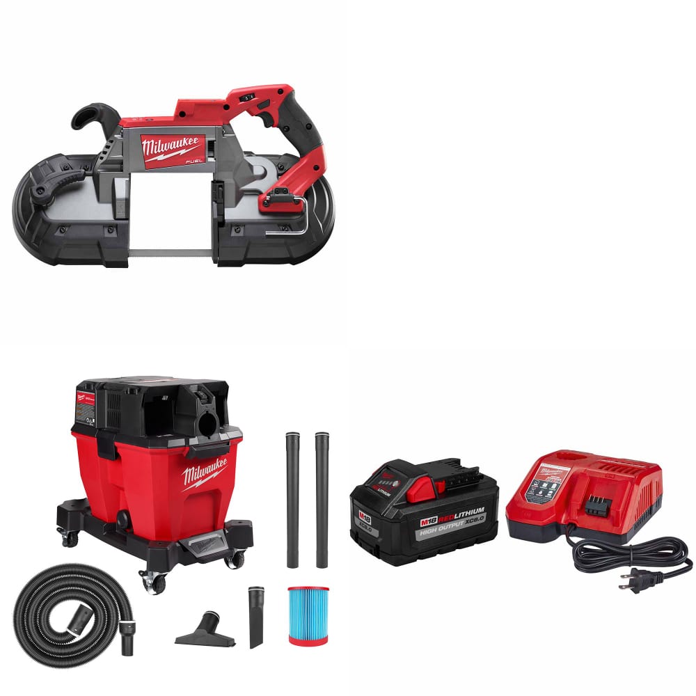 Milwaukee 2729-20 M18 FUEL Band Saw W/ 0920-20 M18 Vacuum & FREE Starter Kit