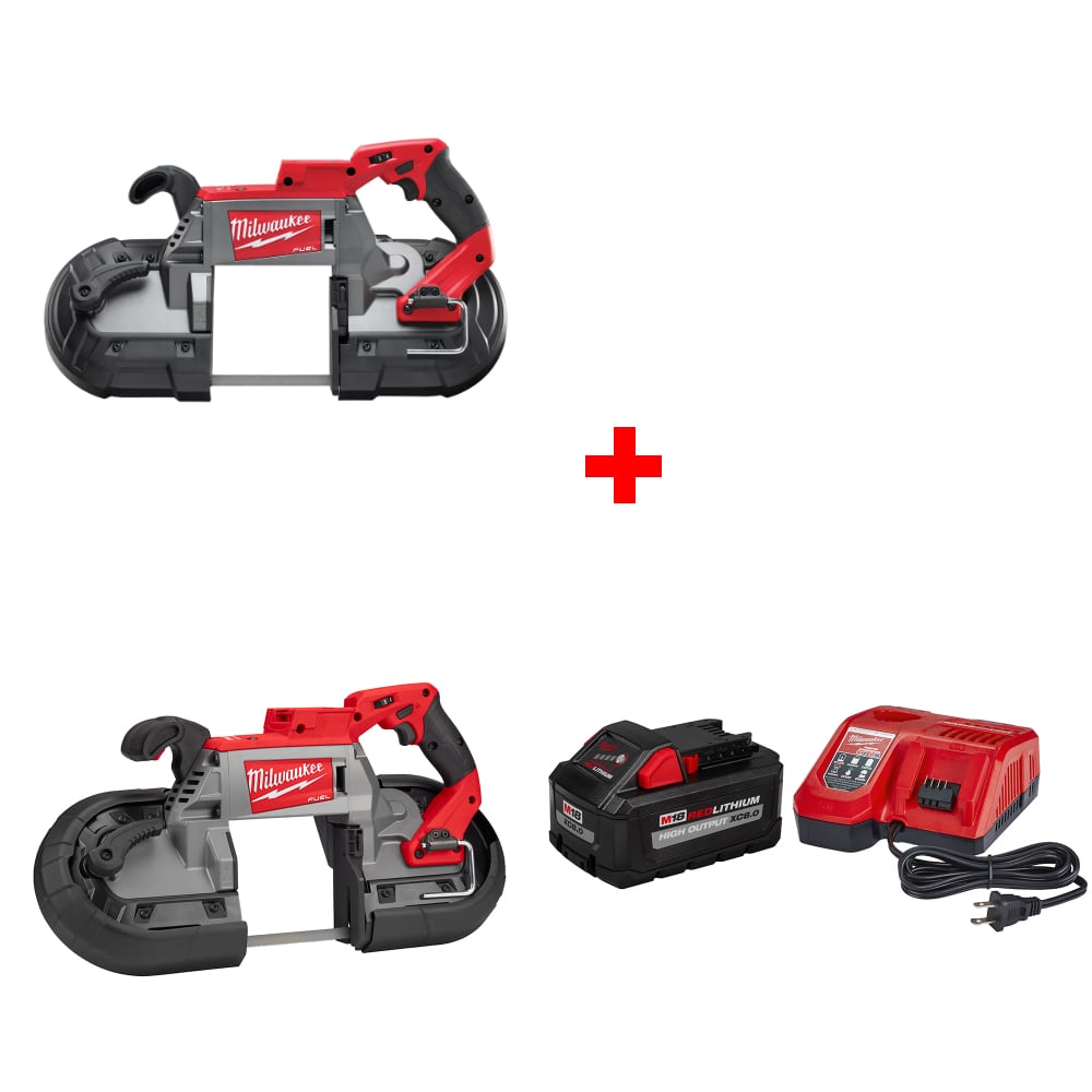 Milwaukee 2729-20 M18 Band Saw w/ 2729S-20 Band Saw & FREE XC8.0 Starter Kit