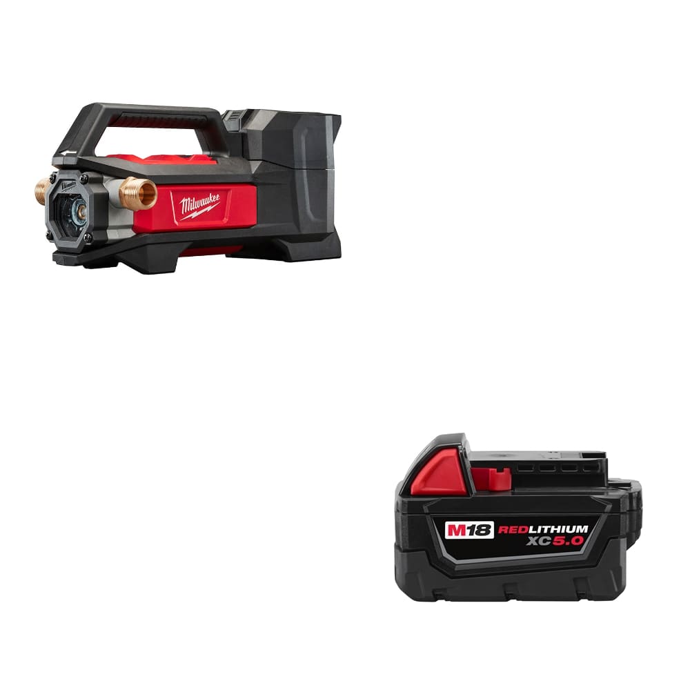 Milwaukee 2771-20 M18 Transfer Pump w/ FREE 48-11-1850 M18 XC5.0 Battery Pack