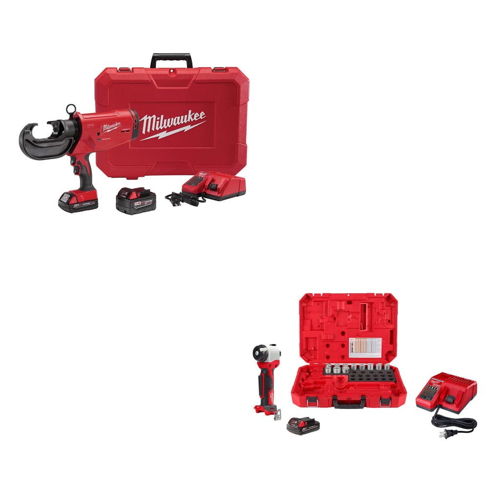 Milwaukee 2779-22 M18 Crimper Kit W/ FREE 2935AL-21 M18 Cable Stripper Kit