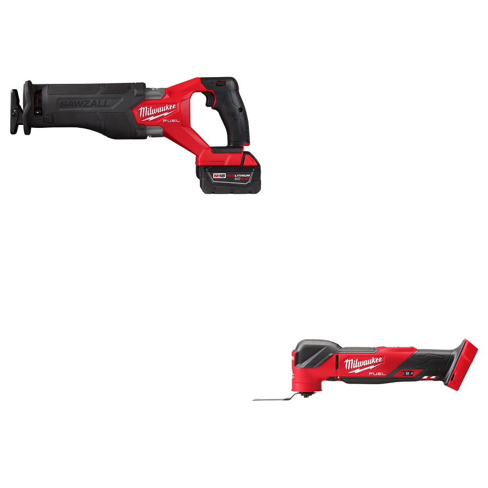 Milwaukee 2821-21 M18 FUEL Recip Saw Kit W/ FREE 2836-20 M18 FUEL Multi-Tool