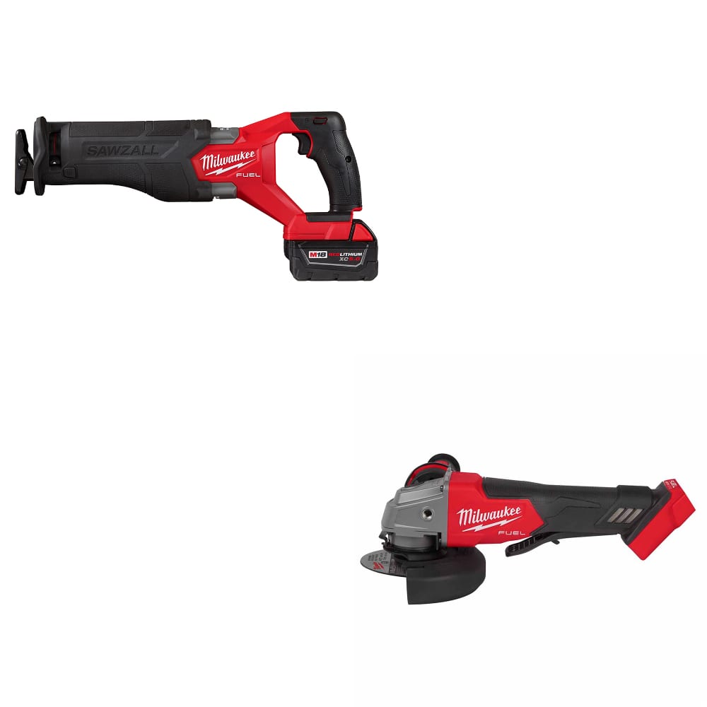 Milwaukee 2821-21 M18 FUEL Recip Saw Kit w/ FREE 2880-20 M18 FUEL™ Grinder