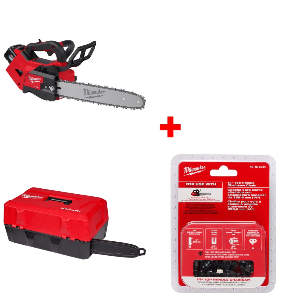 Milwaukee 2826-21T M18 FUEL 14 Chainsaw Kit W/ FREE 49-16-2746 Case & Chain