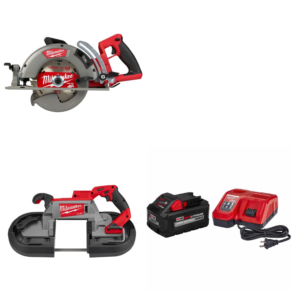 Milwaukee 2830-20 M18 FUEL Circ Saw W/ 2729S-20 M18 Band Saw & FREE Starter Kit