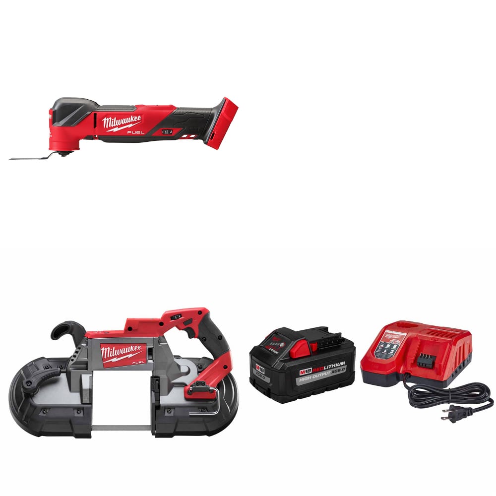 Milwaukee 2836-20 M18 FUEL Multi-Tool W/ 2729-20 Band Saw & FREE Starter Kit