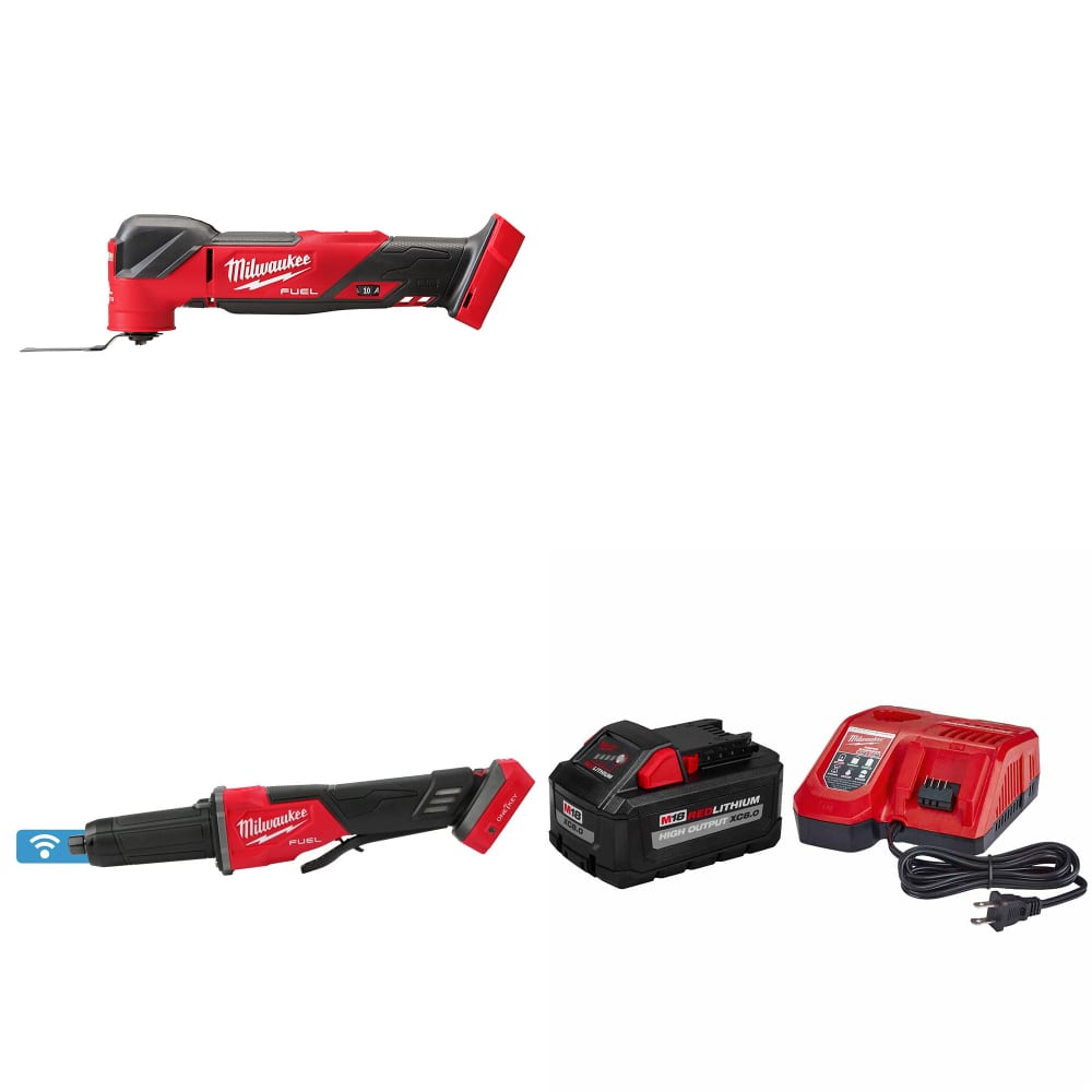 Milwaukee 2836-20 M18 FUEL Multi-Tool W/ 2984-20 Die Grinder & FREE Starter Kit
