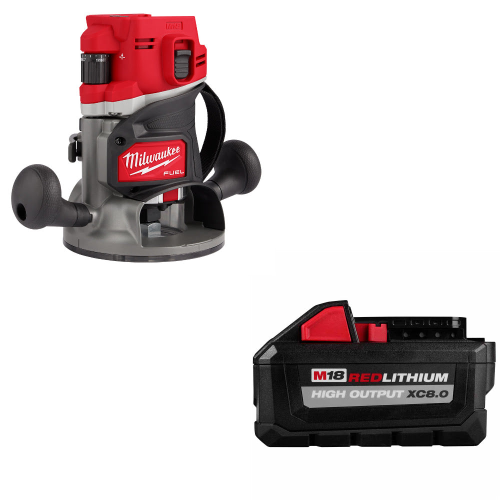 Milwaukee 2838-20 M18 FUEL 1/2 Router W/ FREE 48-11-1880 M18 XC8.0 BATTERY