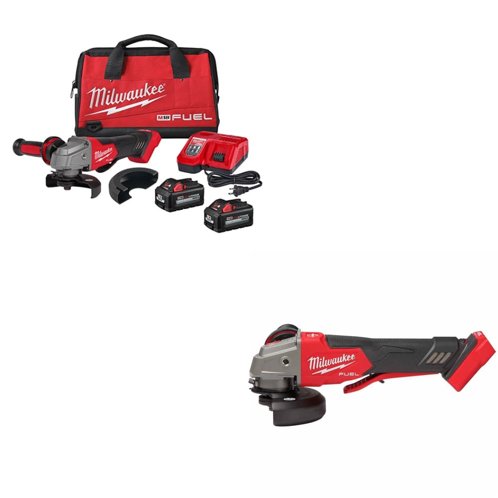 Milwaukee 2880-22 M18 FUEL Grinder Kit W/ FREE 2888-20 M18 FUEL Braking Grinder