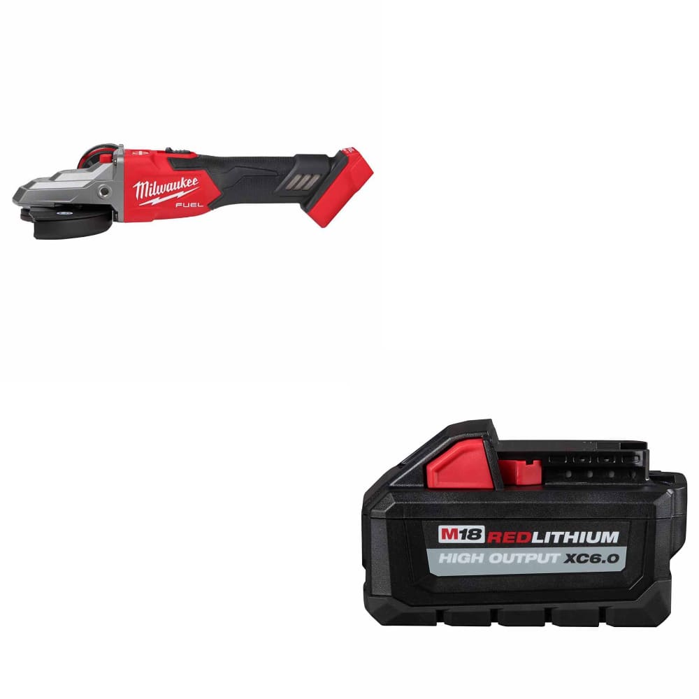 Milwaukee 2887-20 M18 FUEL 5 Grinder w/ FREE 48-11-1865 M18 XC6.0 Battery Pack