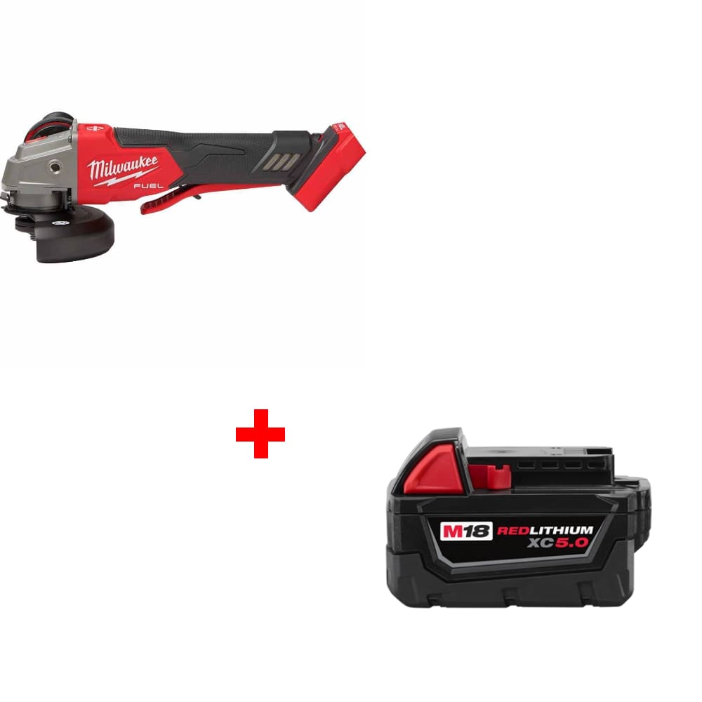 Milwaukee 2888-20 M18 FUEL 4-1/2/5 Grinder w/ FREE 48-11-1850 M18 Battery Pack