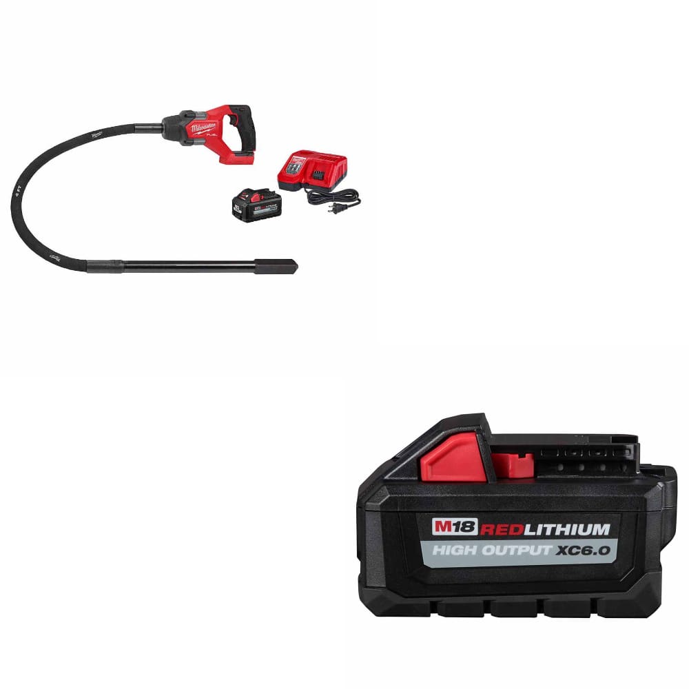 Milwaukee 2910-21 M18 FUEL 4 Vibrator Kit w/ FREE 48-11-1865 M18 Battery Pack