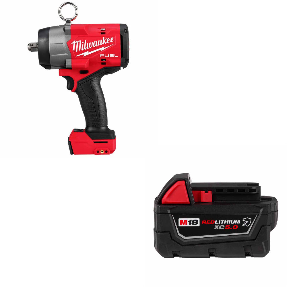 Milwaukee 2966-20 M18 FUEL 1/2 Impact Wrench W/ FREE 48-11-1850R M18 Battery