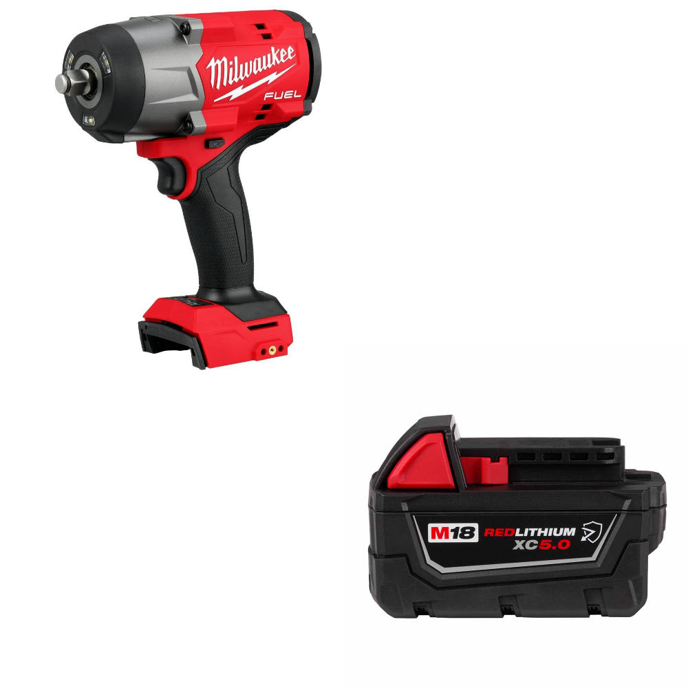 Milwaukee 2967-20 M18 FUEL 1/2 Impact Wrench W/ FREE 48-11-1850R M18 Battery