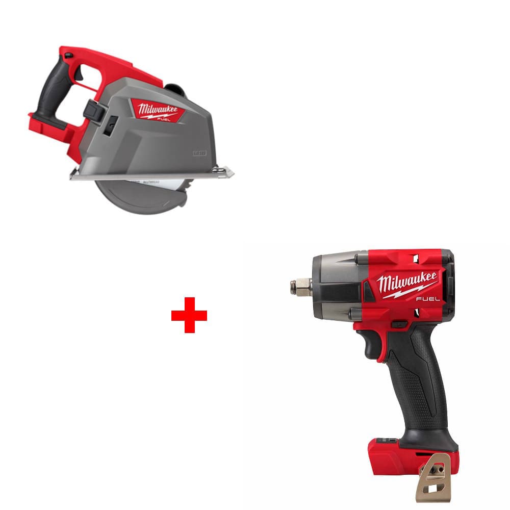Milwaukee 2982-20 M18 FUEL 8 Circ Saw, Bare w/ FREE 2962-20 M18 Impact Wrench