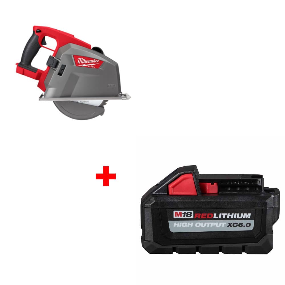 Milwaukee 2982-20 M18 FUEL 8 Circ Saw, Bare w/ FREE 48-11-1865 M18 Battery Pack