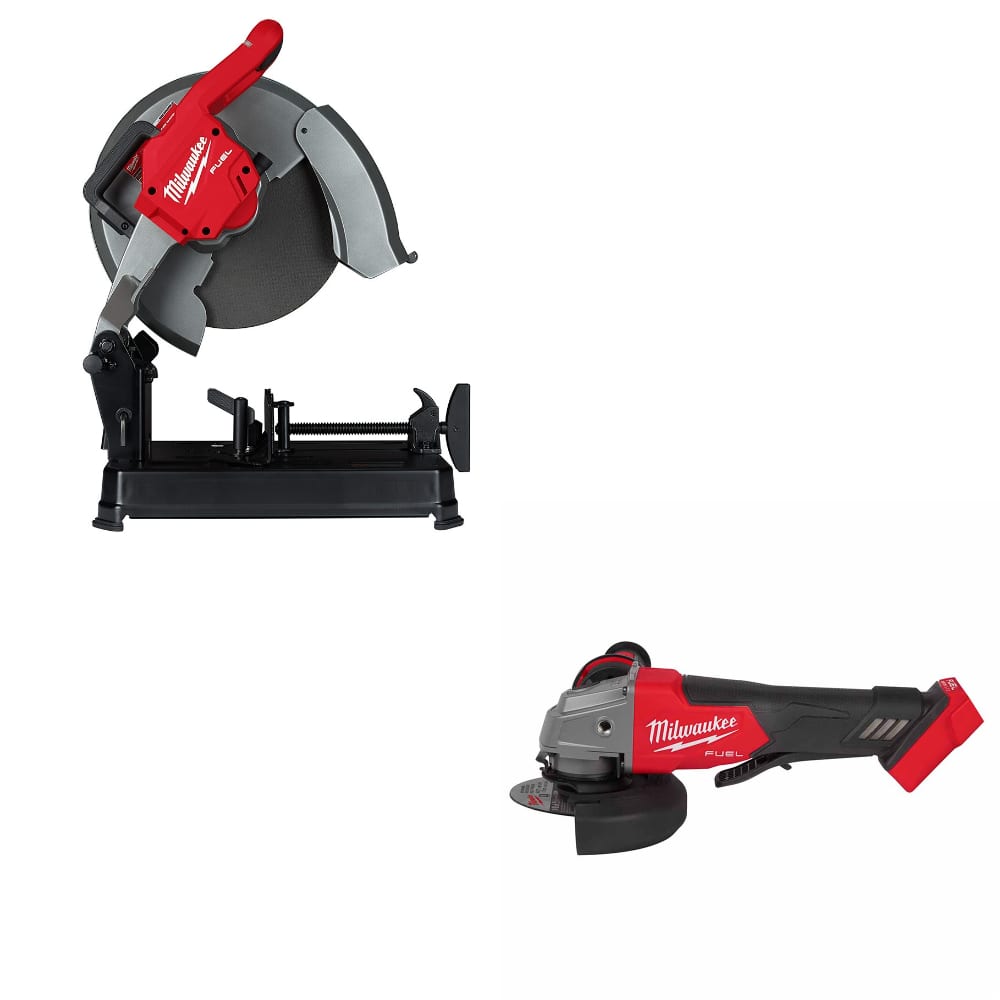 Milwaukee 2990-20 M18 Fuel 14 Chop Saw w/ FREE 2880-20 M18 FUEL Grinder, Bare