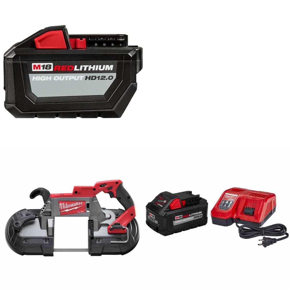 Milwaukee 48-11-1812 M18 Battery Pack W/ 2729-20 M18 Band Saw & FREE Starter Kit