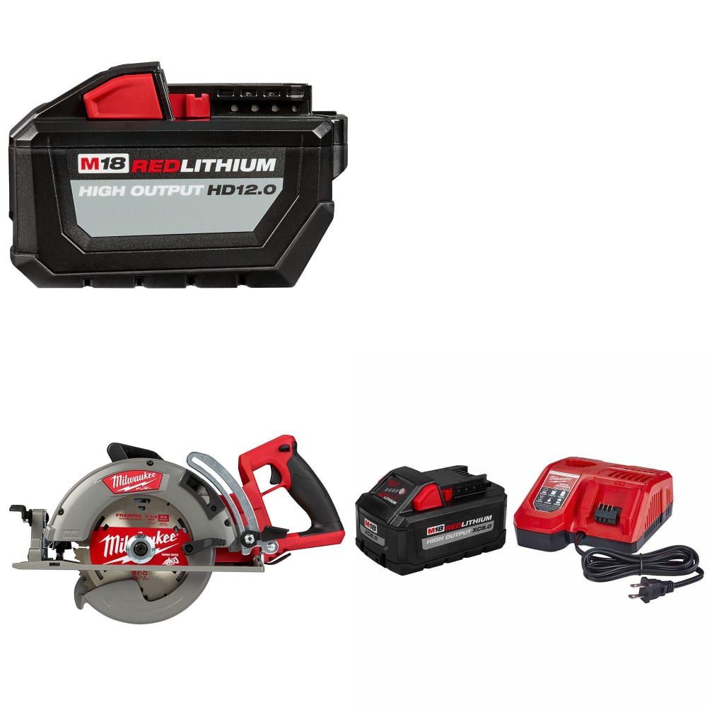 Milwaukee 48-11-1812 M18 Battery Pack W/ 2830-20 M18 Circ Saw & FREE Starter Kit
