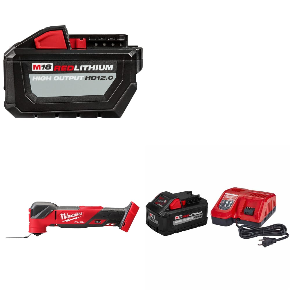 Milwaukee 48-11-1812 M18 Battery Pack W/ 2836-20 Multi-Tool & FREE Starter Kit