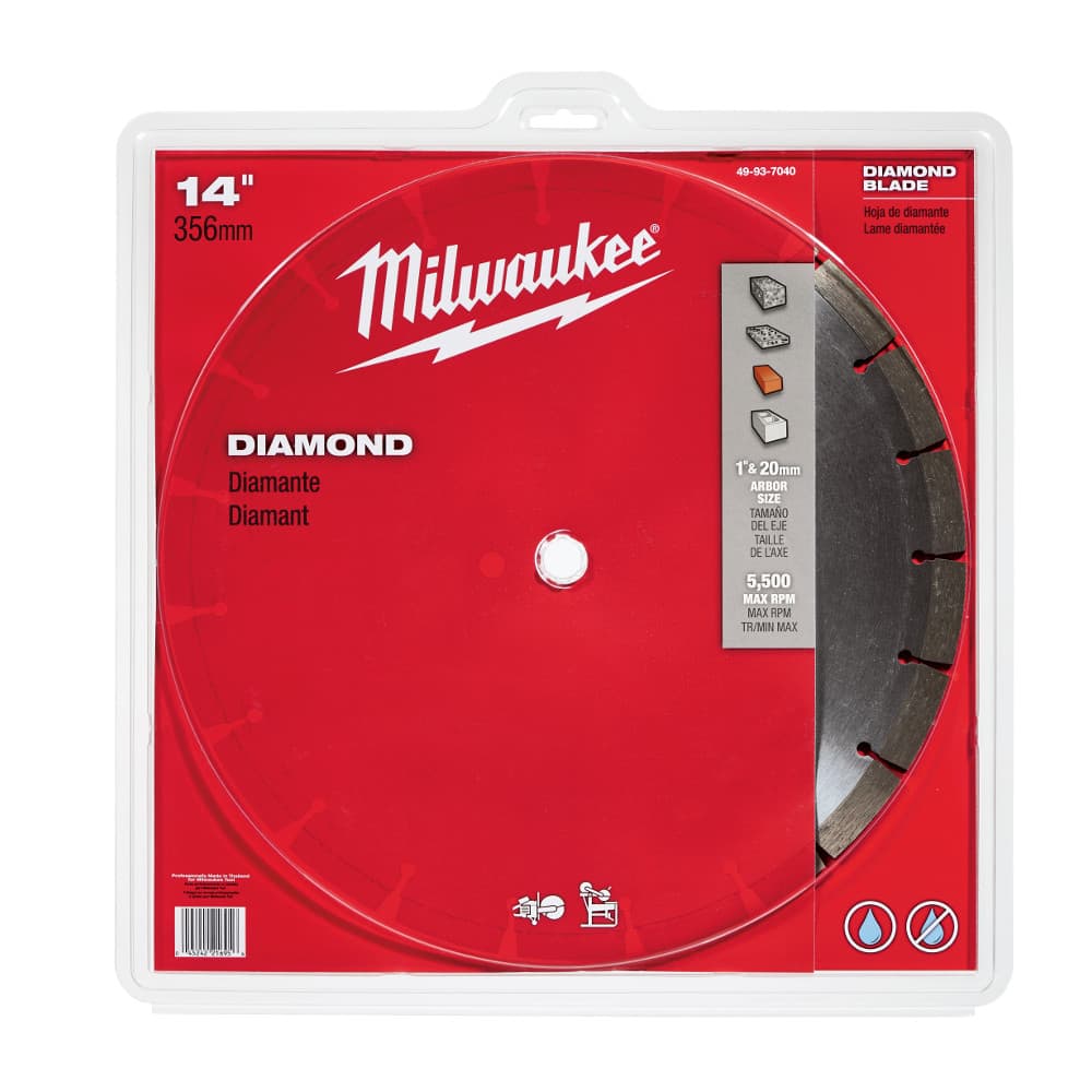 Milwaukee 49-93-7040 14 Diamond Segmented Saw Blade