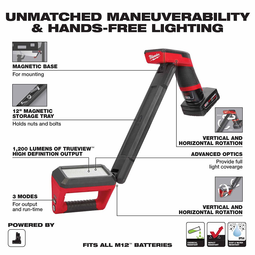 Milwaukee 2126-21XC M12 Underbody Light Kit