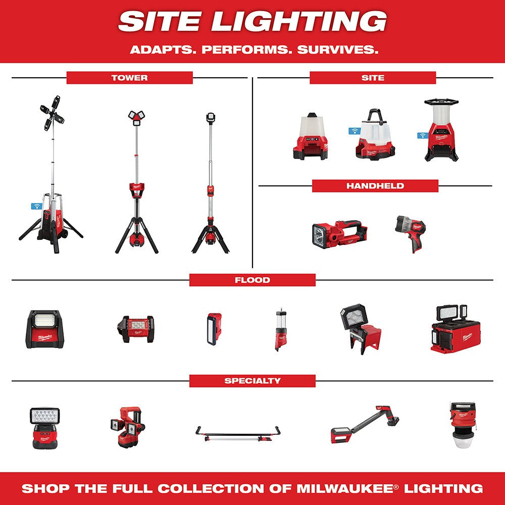 Milwaukee 2145-20 M18 RADIUS LED Compact Site Light, Bare Tool
