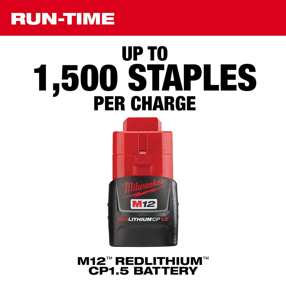 Milwaukee 2447-20 M12 3/8 Crown Stapler, Bare