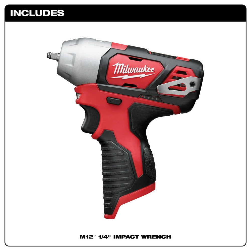 Milwaukee 2461-20 M12 1/4 Impact Wrench Bare