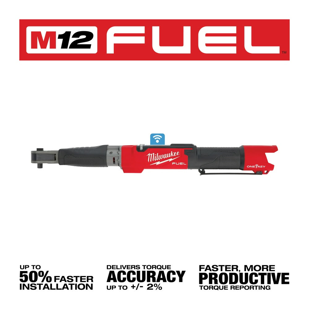 Milwaukee 2465-20 M12 FUEL 3/8 Digital Torque Wrench w/ ONE-KEY Bare Tool