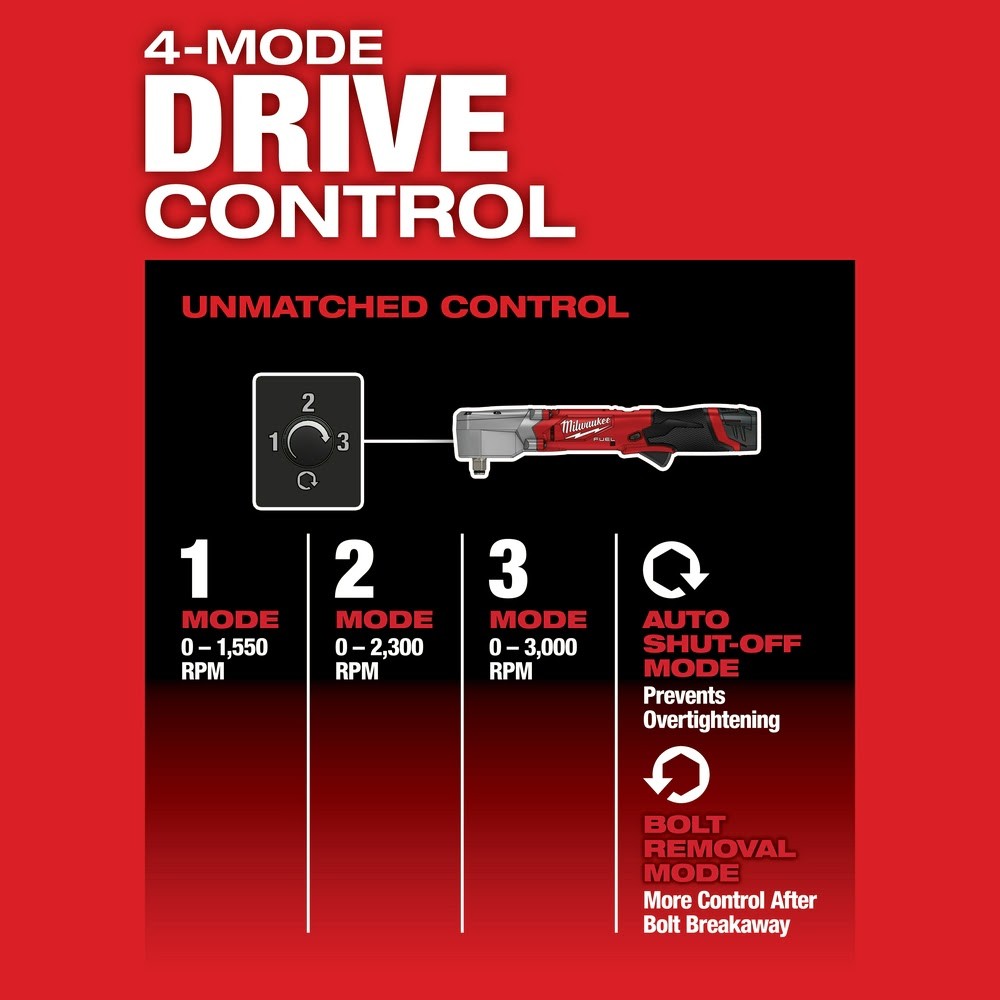 Milwaukee 2465-20 M12 FUEL 3/8 Digital Torque Wrench w/ ONE-KEY Bare Tool