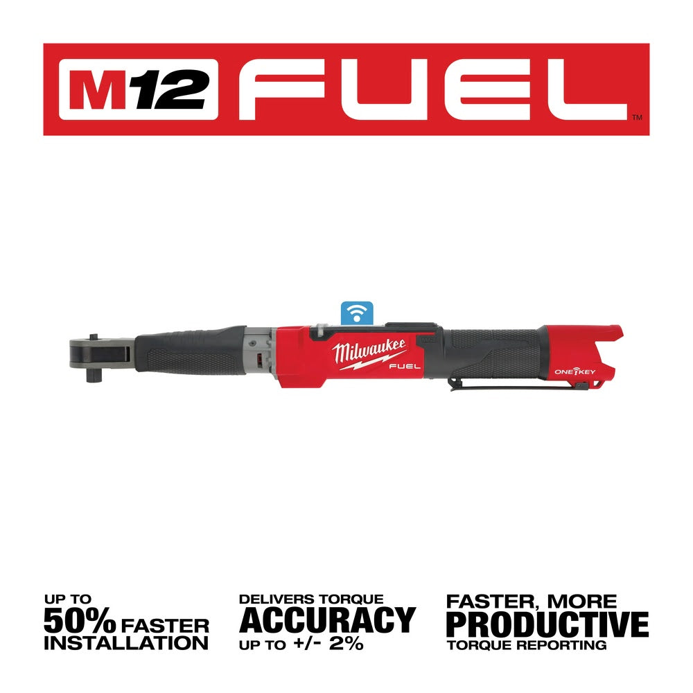 Milwaukee 2466-20 M12 FUEL 1/2 Digital Torque Wrench w/ ONE-KEY, Bare Tool