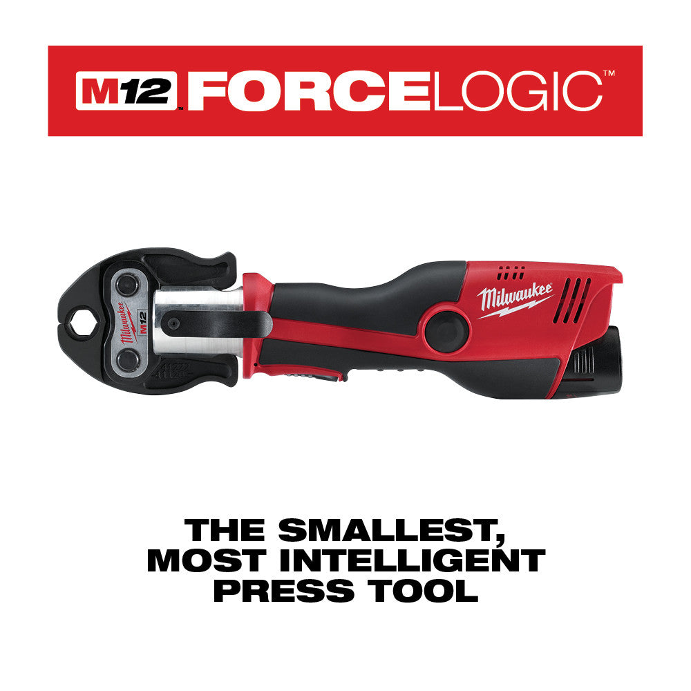 Milwaukee 2473-22 M12 Force Logic Press Tool 1/2 - 1 Kit