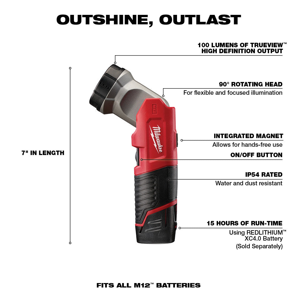 Milwaukee 2498-24 M12™ 4 - Tool Combo Kit with Drill, Impact, Hackzall™ & Flashlight