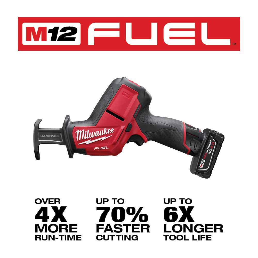 Milwaukee 2520-21XC M12 FUEL HACKZALL Recip Saw Kit