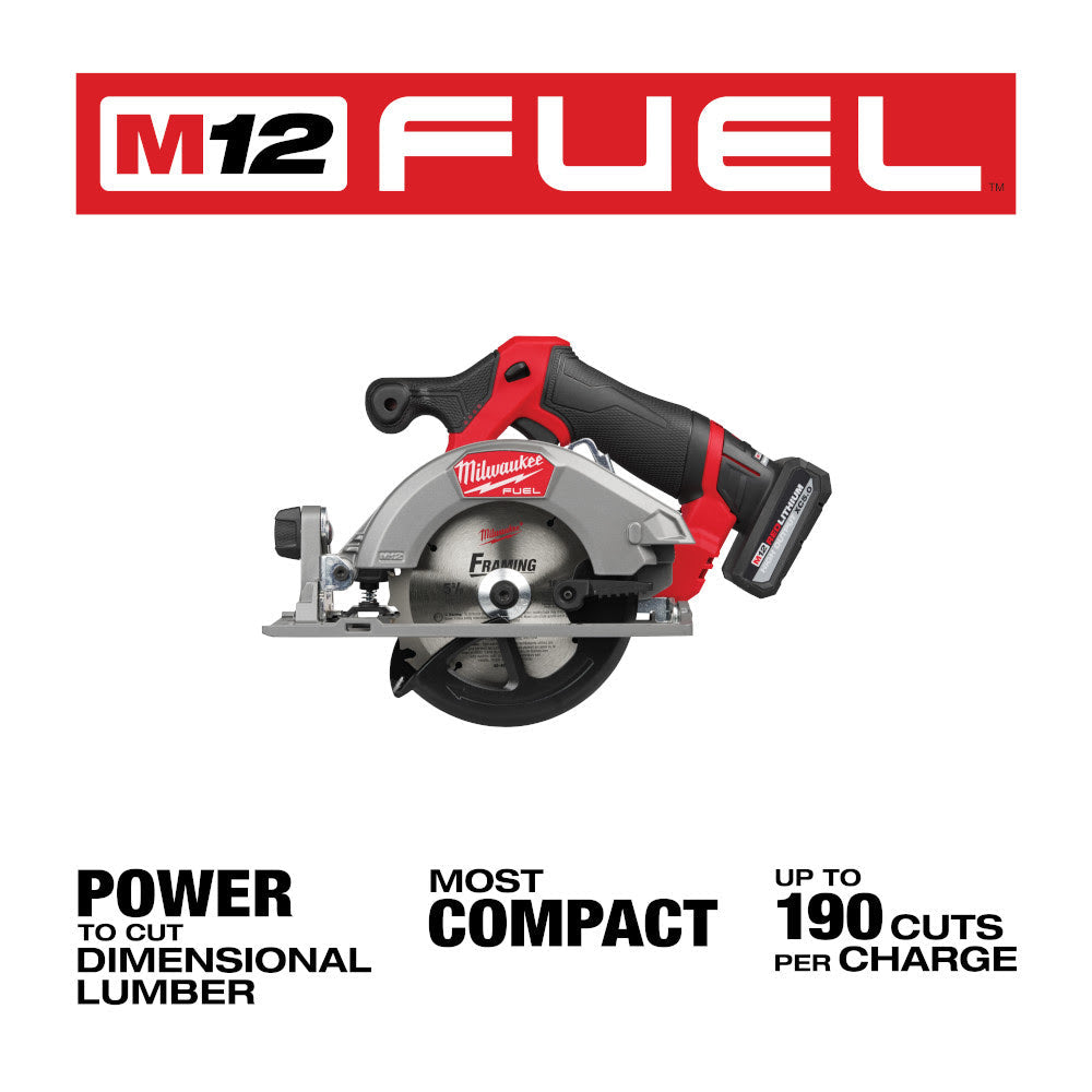 Milwaukee 2521-21HO M12 FUEL 5-3/8 Circular Saw Kit