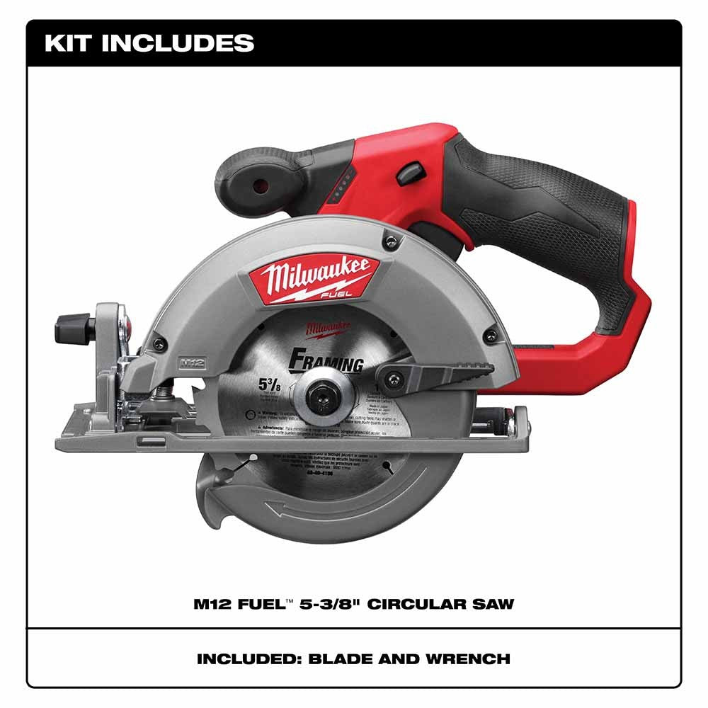 Milwaukee 2530-20 M12 FUEL 5-3/8 Circular Saw, Tool Only