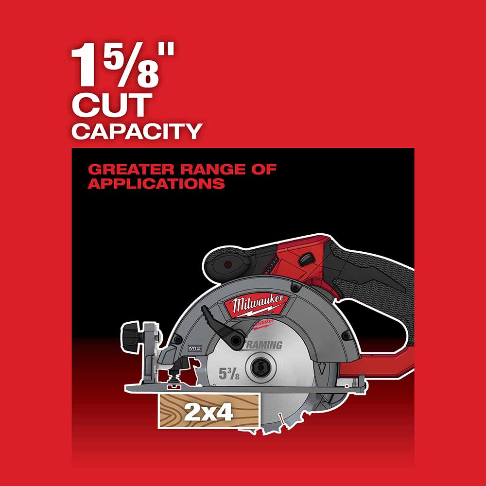 Milwaukee 2530-20 M12 FUEL 5-3/8 Circular Saw, Tool Only