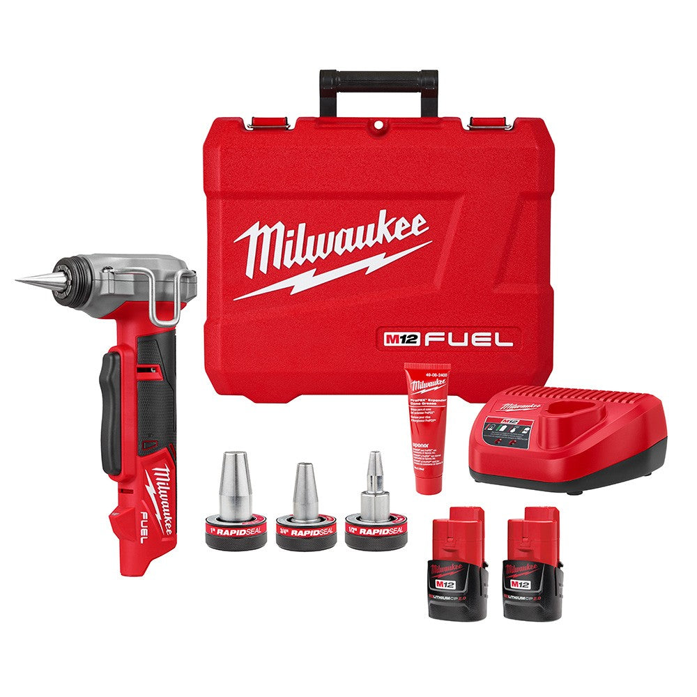 Milwaukee 2532-22 M12 FUEL™ ProPEX® Expander Kit w/ 1/2-1 RAPID SEAL™ PROPEX® Expander Heads