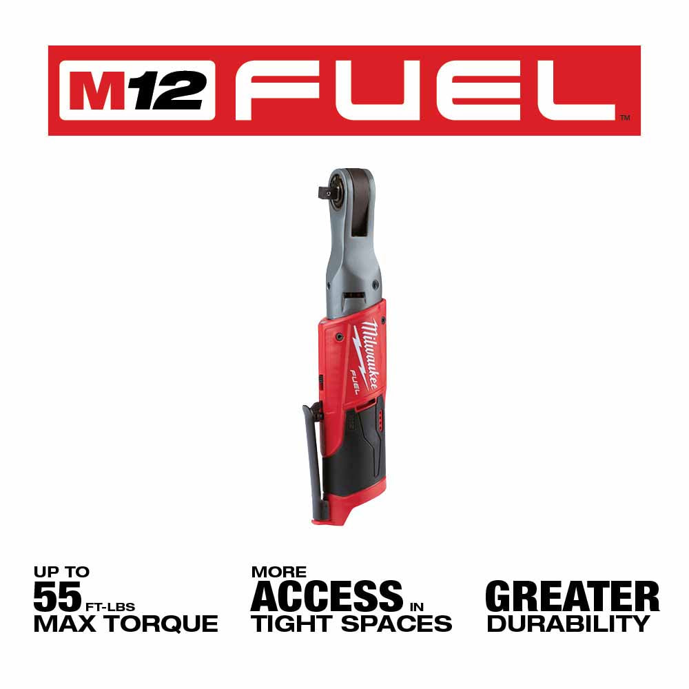 Milwaukee 2557-20 M12 FUEL 3/8 Ratchet, Bare Tool