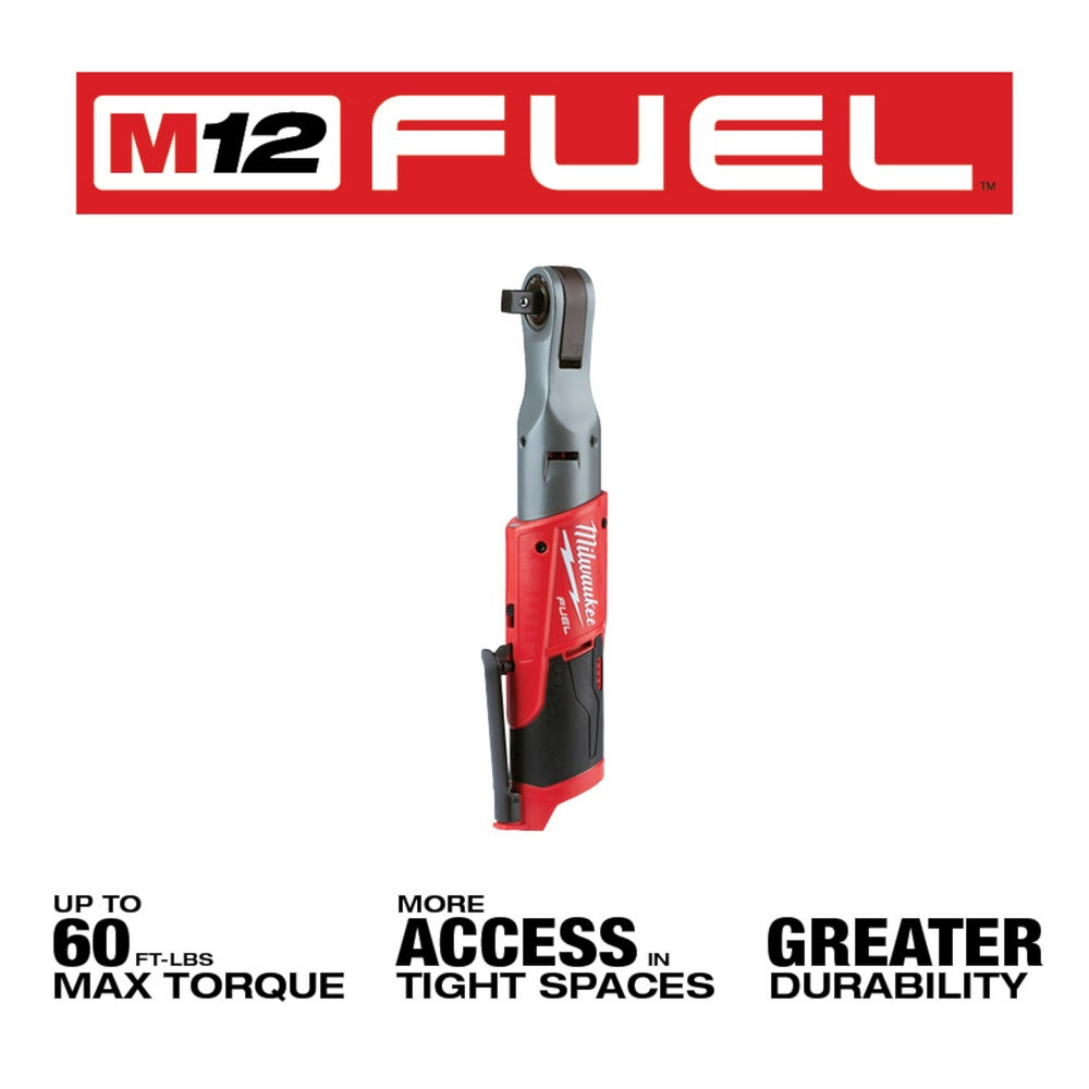 Milwaukee 2558-20 M12 FUEL 1/2 Ratchet, Bare Tool