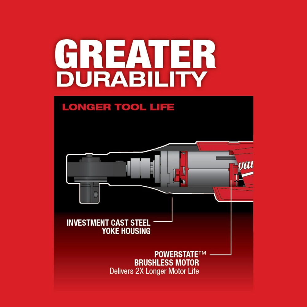Milwaukee 2558-22 M12 FUEL 1/2 Ratchet 2 Battery Kit