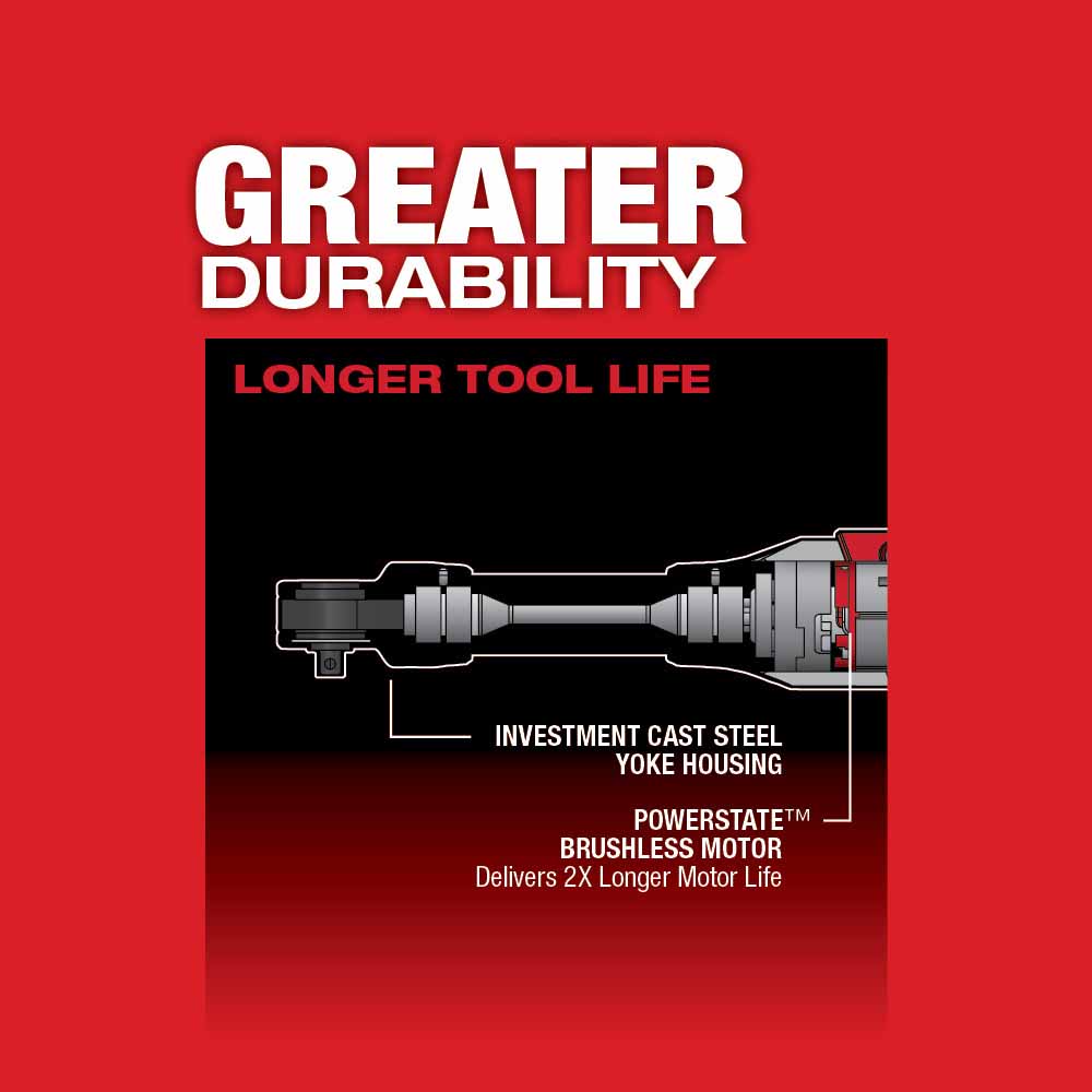 Milwaukee 2559-21 M12 FUEL 1/4 Extended Reach Ratchet 1 Battery Kit