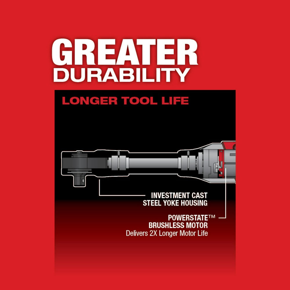 Milwaukee 2560-20 M12 FUEL 3/8 Extended Reach Ratchet, Bare Tool