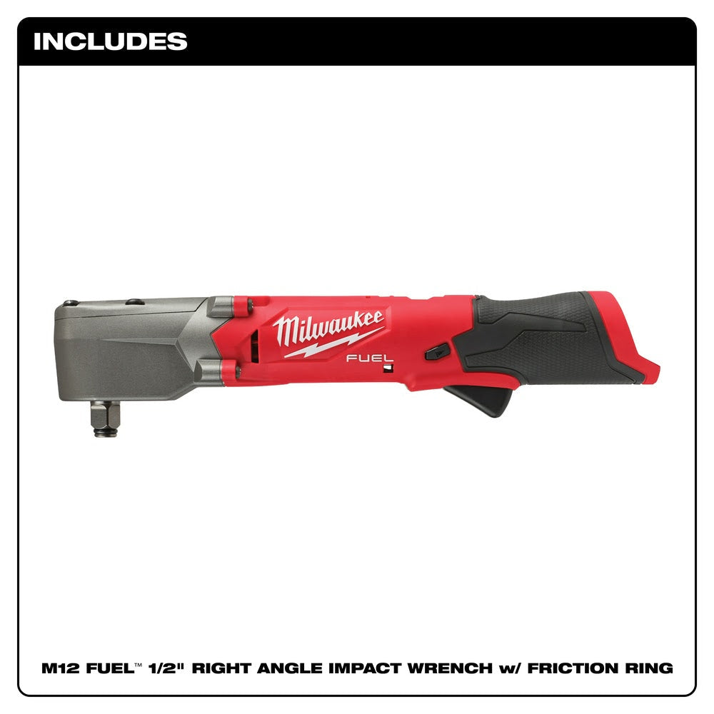 Milwaukee 2565-20 M12 FUEL 1/2 Right Angle Impact Wrench, Bare Tool